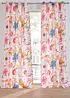 Gardin av återvunnen polyester med blommönster (1-pack), bonprix