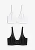 Minimizer-BH med vadderade axelband (2-pack), bonprix