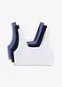 BH-topp med ekologisk bomull (3-pack), bonprix