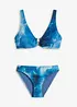 Bikini (2 delar) i glittrigt material, bonprix