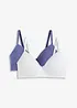 Formpressad BH utan bygel med ekologisk bomull (2-pack), bonprix