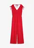 Jumpsuit i kräppat material med struktur, bonprix