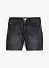 Långa jeansshorts med ofållade benslut, Relaxed Fit, bonprix