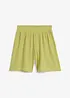 Dra på-shorts av kräpp, bonprix