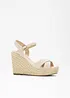 Sandalett med kilklack, bonprix
