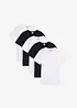 T-shirt med V-ringning (5-pack), bonprix