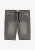 Trikåbermudas med bekvämt snitt och jeanslook, normal passform, bonprix