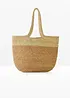 Shoppingväska med halmlook, bonprix