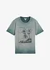 T-shirt med tvättade effekter, av ekologisk bomull, bonprix
