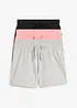 Jerseyshorts för barn (3-pack) i ekologisk bomull, bonprix