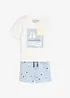 T-shirt och shorts för barn (2 delar) i ekologisk bomull, bonprix