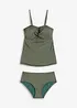 Tankini (2 delar) med glittertrådar, bonprix