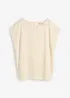 Oversizetopp med stickad look, bonprix