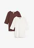 T-shirt i ren ekologisk bomull (2-pack), bonprix