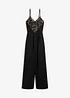 Jerseyjumpsuit med spets, bonprix