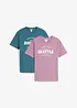 T-shirt i ren bomull (2-pack), bonprix