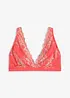 Bralette utan bygel, med flerfärgad spets, bonprix