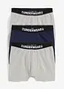 Boxershorts med ekologisk bomull, midilängd, tajt modell  (3-pack), bonprix