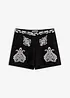 Shorts i mjuk viskosmix med broderi, bonprix