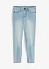 Korta tajta stuprörsjeans med medelhög midja, bonprix