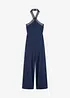 Jerseyjumpsuit med laserskurna cut-outs, bonprix