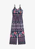 Lång strandjumpsuit i följsam viskos, bonprix