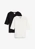 T-shirt i ren ekologisk bomull (2-pack), bonprix