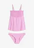 Smockad bandåtankini (2 delar), bonprix