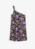 Miniklänning i one shoulder-modell, bonprix