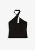 Linne med halterneck och cutout, bonprix