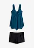 Lång tankini med sicksackkant nedtill (2 delar), bonprix