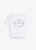 T-shirt i kort modell av jersey, bonprix