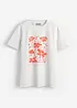 T-shirt med placerat tryck, bonprix