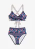 Bikini med BH-topp med omlottlook (2 delar), bonprix