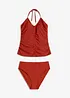Halternecktankini (2 delar) med rynk, bonprix