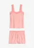 Pyjamas med shorts och ljuvlig spets, bonprix