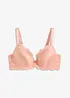 Push up-BH med glansig effekt, bonprix