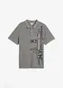 Pikétröja av ren bomull Slim Fit, korta ärmar, bonprix
