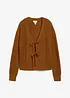 Cardigan med knytband, bonprix