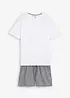Pyjamas med shorts och korta ärmar, av ren bomull, bonprix