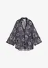 Blus i oversizemodell av luftig chiffong, bonprix