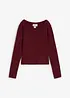 Finstickad cardigan i kort modell, bonprix