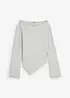 Ribbstickad topp av mjuk viskosmix, bonprix