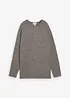 Lång sweatshirt med stickad look, bonprix