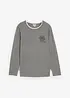 Långärmad T-shirt med 2-i-1-look, bonprix