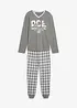 Pyjamas  med bomull och långa ärmar, bonprix