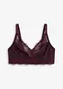 Bralette med broderi, bonprix