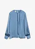Blus i följsam satin, bonprix