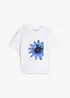 T-shirt med tryck, av ren bomull, bonprix
