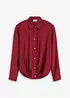 Blus med omlottdetalj av material med struktur, bonprix